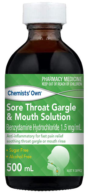 Chemists’ Own Sore Throat Gargle & Mouth Solution